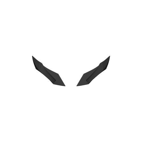 Kit Spoiler Posteriori Neri Opachi originale Airoh 6914 per casco Aviator 3, foto ufficiale del ricambio