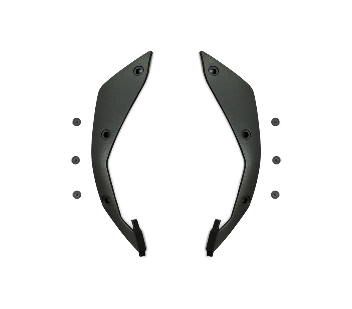 Kit Placche Laterali Nere con Viti originale Airoh 6920-6923 per casco Aviator 3 e Aviator 3 Evo, foto ufficiale del ricambio