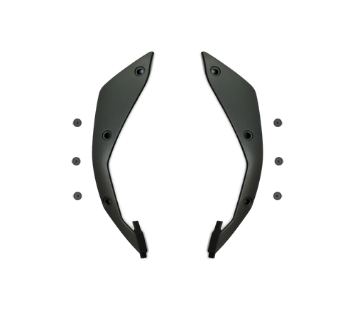 Kit Placche Laterali Nere con Viti originale Airoh 6920-6923 per casco Aviator 3 e Aviator 3 Evo, foto ufficiale del ricambio