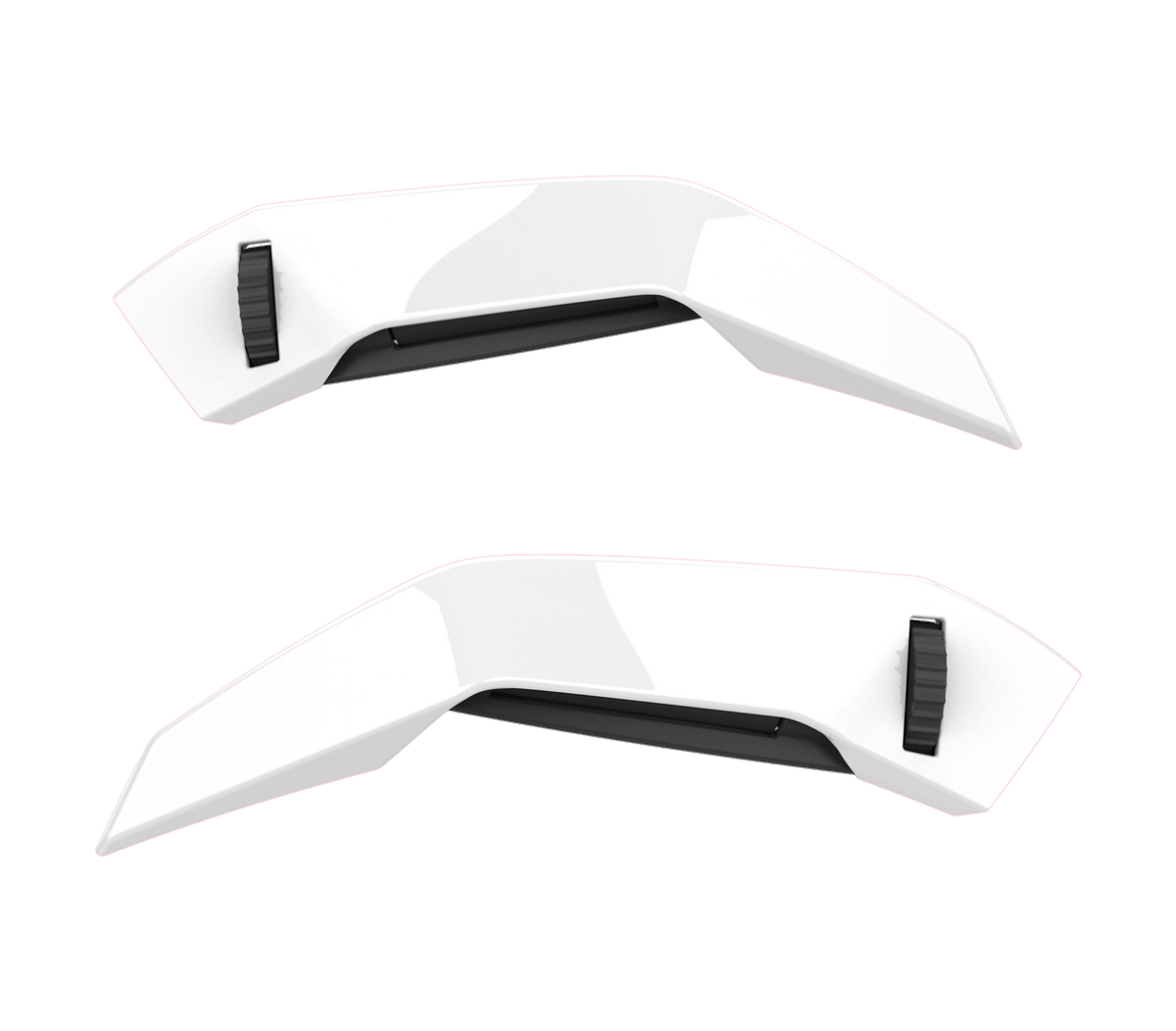 Set Prese d'Aria Superiori Bianco Lucido originale Airoh 7129 per casco Connor, foto ufficiale del ricambio