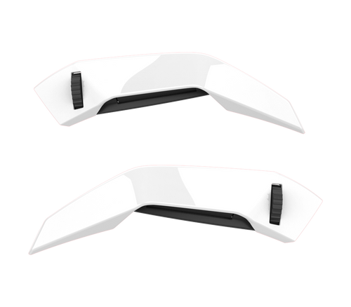 Set Prese d'Aria Superiori Bianco Lucido originale Airoh 7129 per casco Connor, foto ufficiale del ricambio
