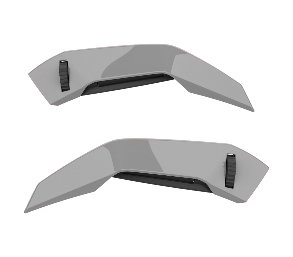 Set Prese d'Aria Superiori Grigio Cemento Lucido originale Airoh 7130 per casco Connor, foto ufficiale del ricambio