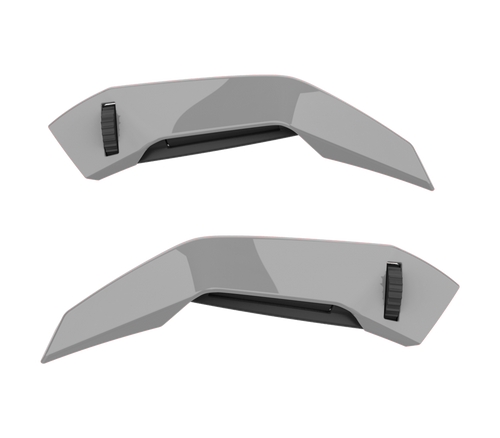 Set Prese d'Aria Superiori Grigio Cemento Lucido originale Airoh 7130 per casco Connor, foto ufficiale del ricambio