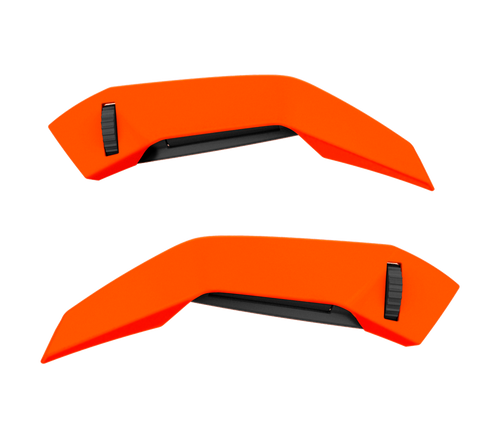Set Prese d'Aria Superiori Arancione Opaco originale Airoh 7177 per casco Connor, foto ufficiale del ricambio