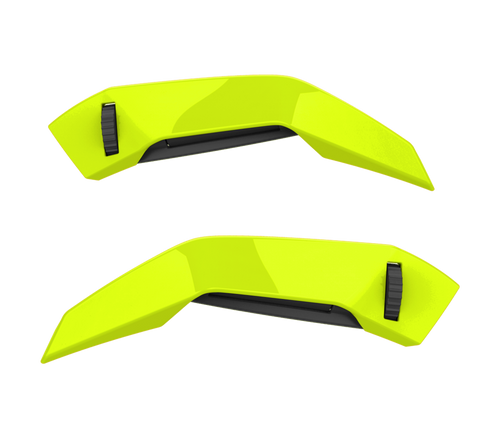 Set Prese d'Aria Superiori Giallo Fluo Opaco originale Airoh 7180 per casco Connor, foto ufficiale del ricambio