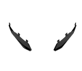 Kit Spoiler Posteriori Neri Lucidi originale Airoh 7271 per casco Twist 3, foto ufficiale del ricambio