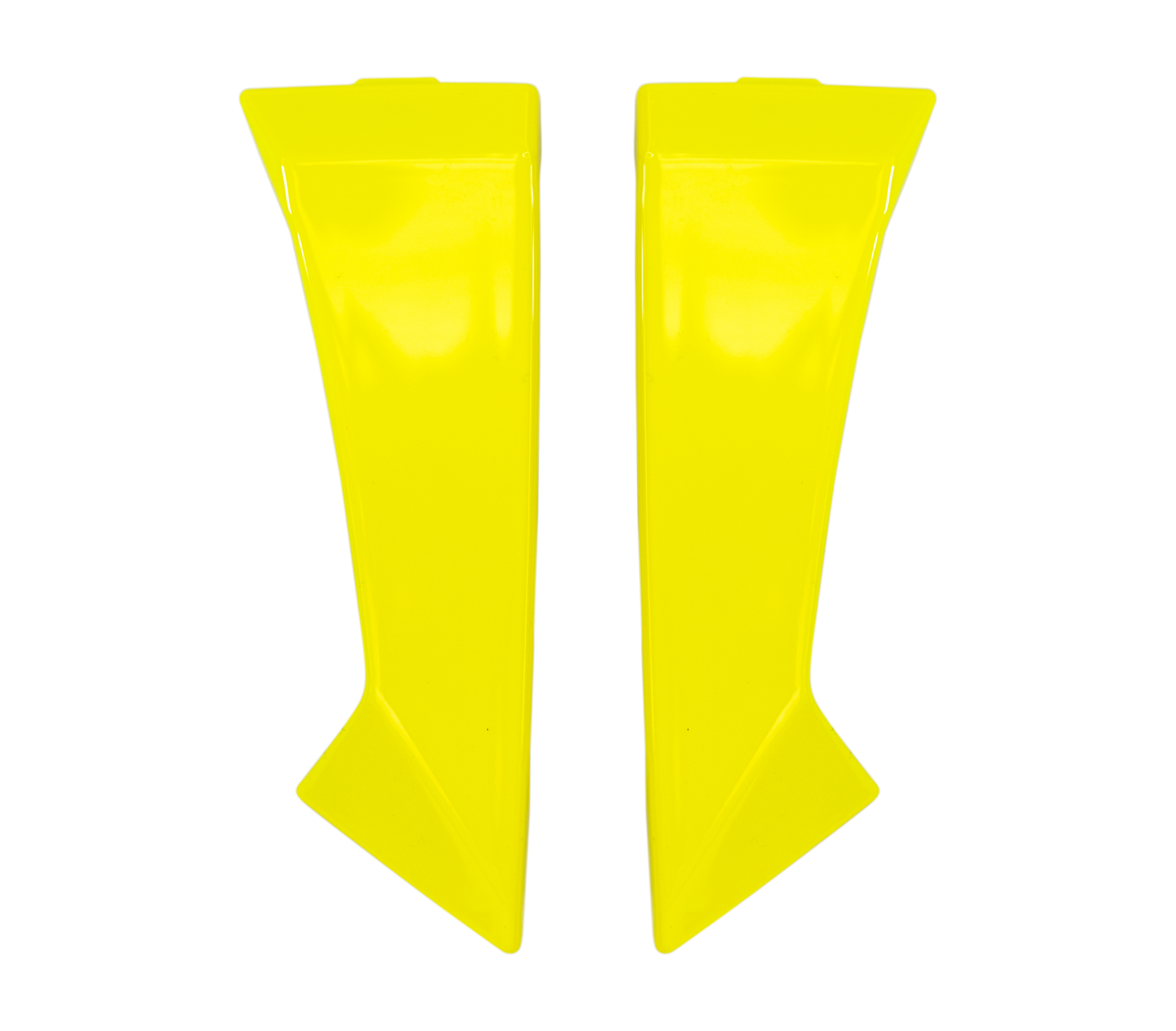 Kit Spoiler Laterali DX e SX Giallo Lucido originale Airoh 7331 per casco Spark 2, foto ufficiale del ricambio