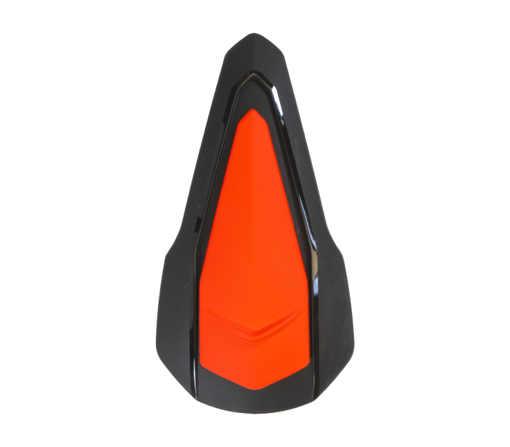 Kit Presa d'Aria Superiore Arancione Fluo Opaco originale Airoh 7410 per casco Specktre, foto ufficiale del ricambio