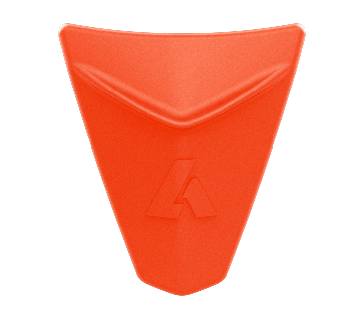 Presa d'Aria Mentoniera Arancione Fluo Opaco originale Airoh 7411 per casco Specktre, foto ufficiale del ricambio