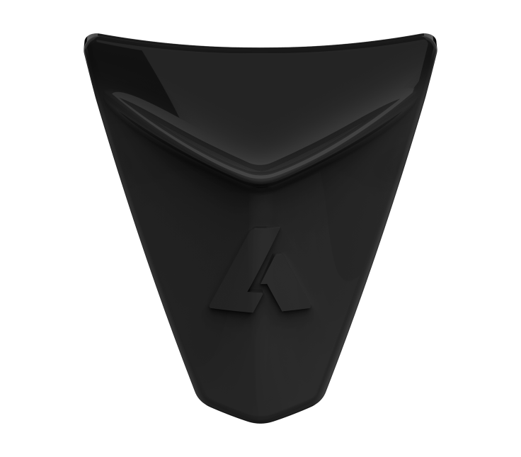 Presa d'Aria Mentoniera Nero Lucido originale Airoh 7414 per casco Specktre, foto ufficiale del ricambio