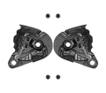 Kit Sottoplacche Visiera originale Airoh 7431, colore nero, per casco GP 800 e GP 800 FIM, foto ufficiale del ricambio