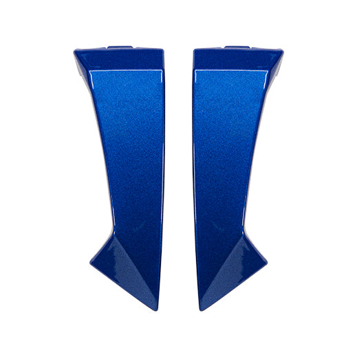 Kit Spoiler Laterali DX e SX Blu Lucido originale Airoh 7444 per casco Spark 2, foto ufficiale del ricambio