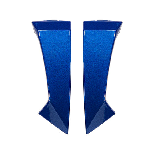 Kit Spoiler Laterali DX e SX Blu Lucido originale Airoh 7444 per casco Spark 2, foto ufficiale del ricambio
