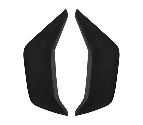 Kit Coperture Prese d'Aria Mentoniera Nero Opaco originale Airoh 7468 per casco Mathisse II, foto ufficiale del ricambio