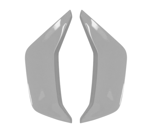 Kit Coperture Prese d'Aria Mentoniera Grigio Cemento Lucido originale Airoh 7470 per casco Mathisse II, foto ufficiale del ricambio