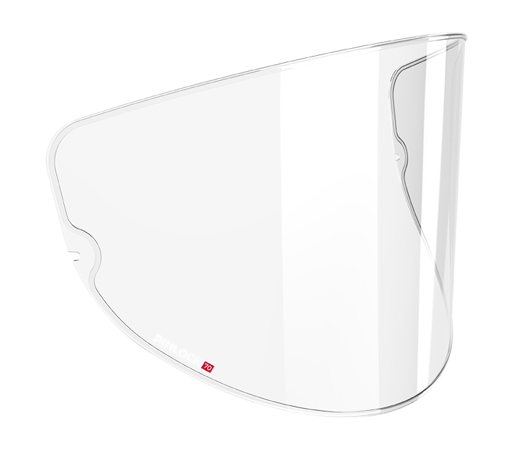 Lente Pinlock 70 Regular originale Airoh 7504, trasparente, per la visiera del casco H 21, foto ufficiale del ricambio