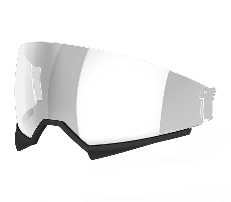 Visiera parasole trasparente originale Airoh 7506V per casco Kombakt, foto ufficiale del ricambio