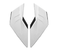 Kit Prese d'Aria Superiori Bianco Lucido originale Airoh 7509 per casco Kombakt, foto ufficiale del ricambio