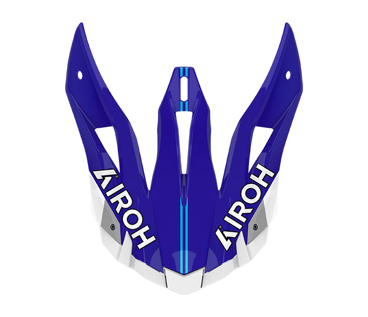 Frontino Fury Blu Lucido originale Airoh AV22F18F per casco Aviator ACE 2, foto ufficiale del ricambio