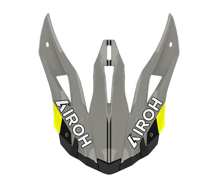 Frontino Fury Giallo Lucido originale Airoh AV22F31F per casco Aviator ACE 2, foto ufficiale del ricambio