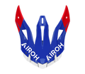Frontino Shield Blu/Rosso Lucido originale Airoh AV22S18F per casco Aviator ACE 2, foto ufficiale del ricambio