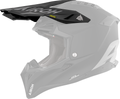Frontino Nero Opaco originale Airoh AV311F1 per casco Aviator 3, mostrato su un casco in trasparenza, foto ufficiale del ricambio
