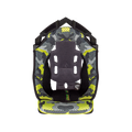 Cuffia interna originale Airoh AV3CGC camouflage e gialla per casco Aviator 3, foto ufficiale del ricambio