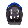 Cuffia interna originale Airoh AV3GBC grigia con supporto blu per casco Aviator 3, foto ufficiale del ricambio
