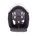 Cuffia interna originale Airoh AV3GWC grigia con supporto bianco per casco Aviator 3, foto ufficiale del ricambio