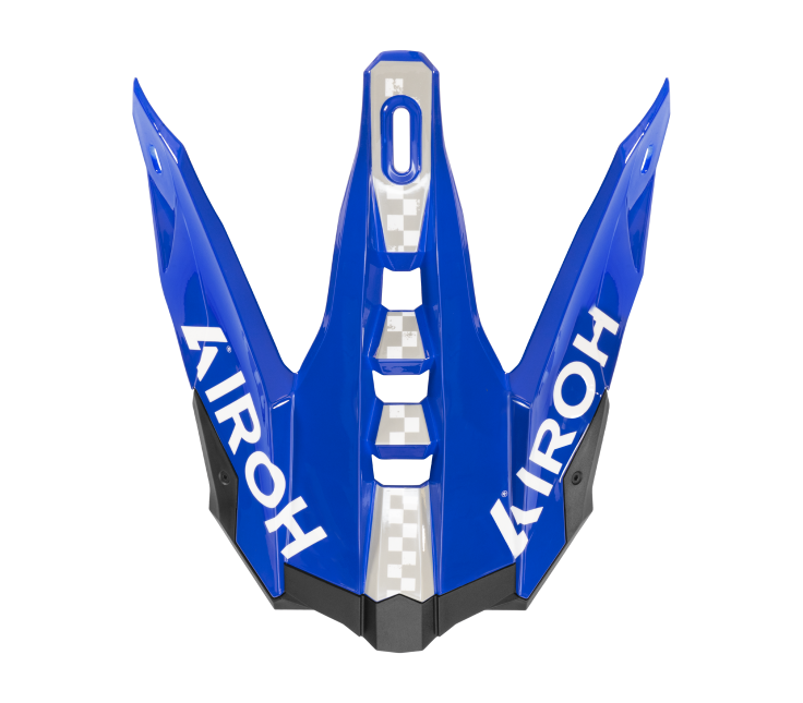 Frontino Hima Blu Lucido originale Airoh AV3H18F per casco Aviator 3, foto ufficiale del ricambio