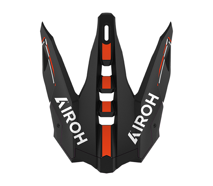 Frontino Leader Arancione Opaco originale Airoh AV3L32F per casco Aviator 3, foto ufficiale del ricambio