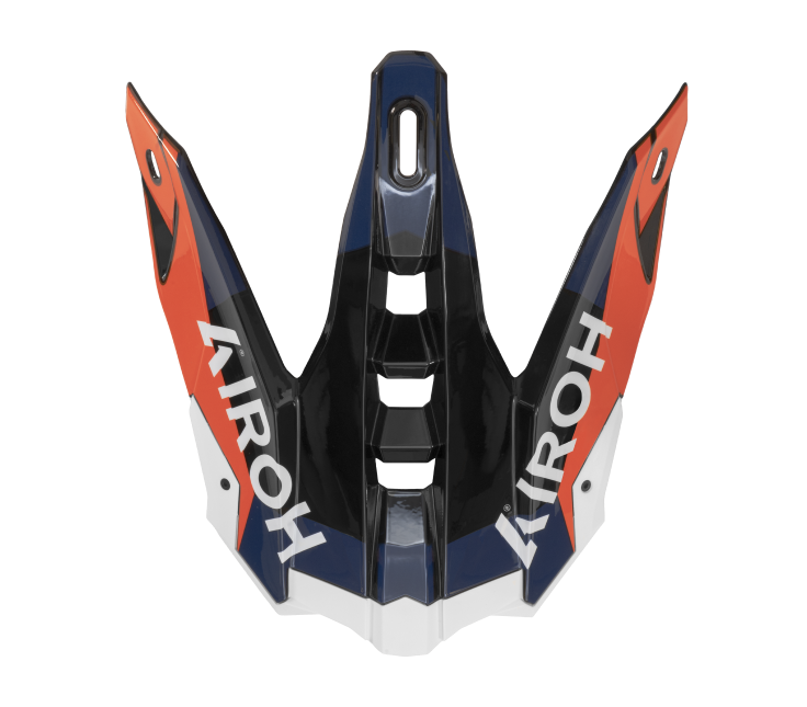 Frontino Monarch Arancione Lucido originale Airoh AV3M32F per casco Aviator 3, foto ufficiale del ricambio