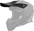 Frontino Nero Opaco originale Airoh AVA211F per casco Aviator ACE 2, mostrato su un casco in trasparenza, foto ufficiale del ricambio