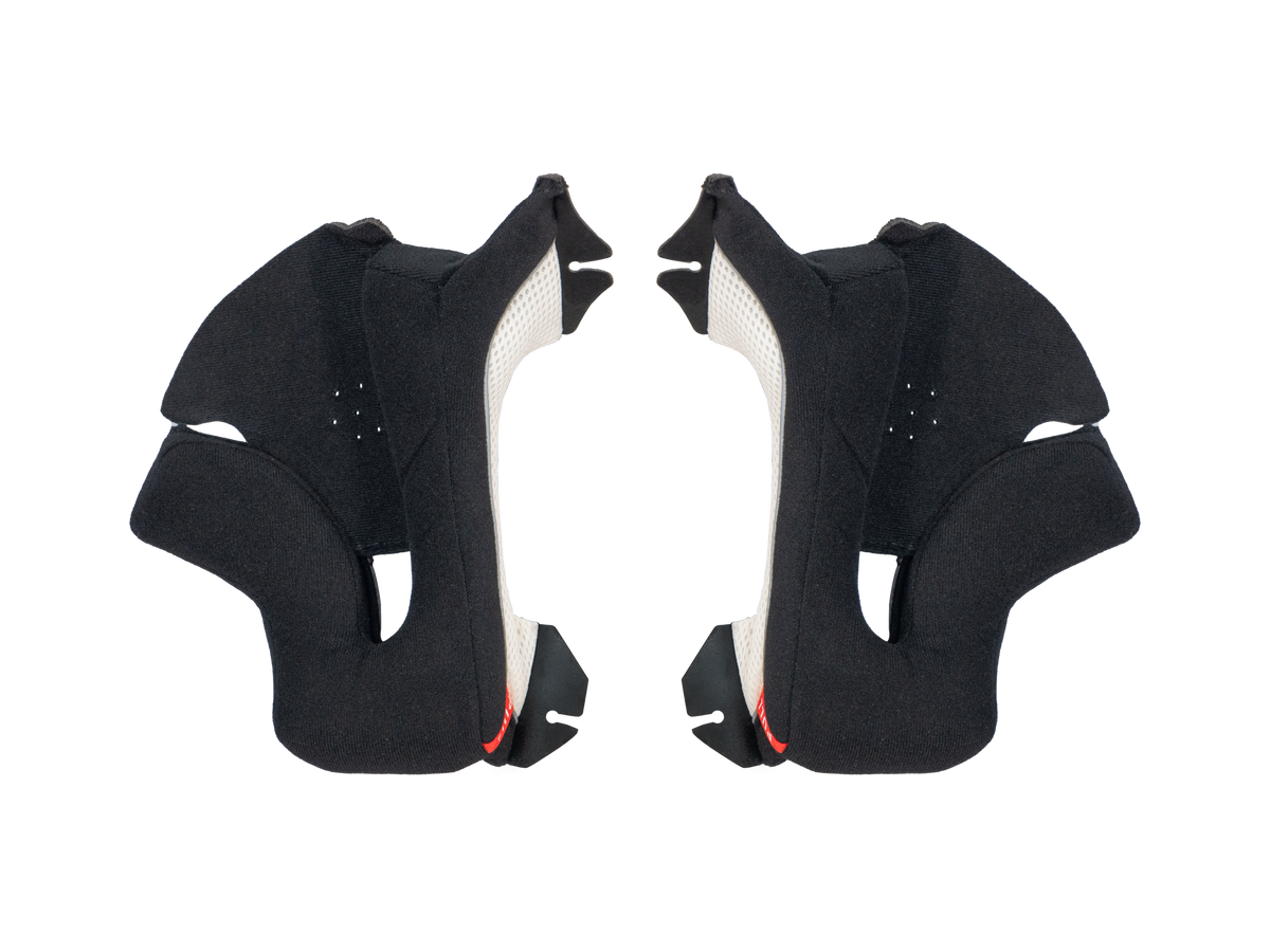 Guanciali originali Airoh AVA2G neri per casco Aviator ACE 2, foto ufficiale del ricambio
