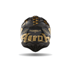 Airoh Aviator 3 TC222 The Legend Nero/Oro Lucido AV3LTC17, casco cross, visto da dietro