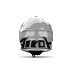 Airoh Aviator Ace 2 Color Grigio Cemento Lucido (AVA298), vista posteriore con il logo Airoh