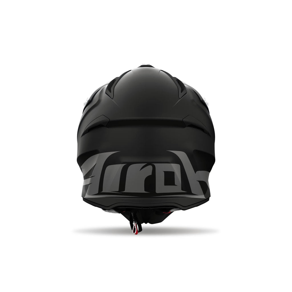 Airoh Aviator Ace 2 Color Nero Opaco (AVA211), vista posteriore con il logo Airoh