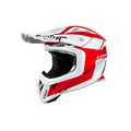 Airoh Aviator Ace 2 Iron Rosso/Bianco Lucido (AV22I55), casco cross in vista laterale di tre quarti