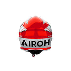Airoh Aviator Ace 2 Iron Rosso/Bianco Lucido (AV22I55), vista posteriore con il logo Airoh
