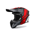 Airoh Aviator Ace 2 Proud Nero/Rosso/Grigio Opaco AV22P55, casco cross, vista di tre quarti dal lato sinistro