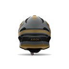 Airoh Aviator Ace 2 Sake Grigio/Oro Opaco AV22A35, casco cross, visto da dietro