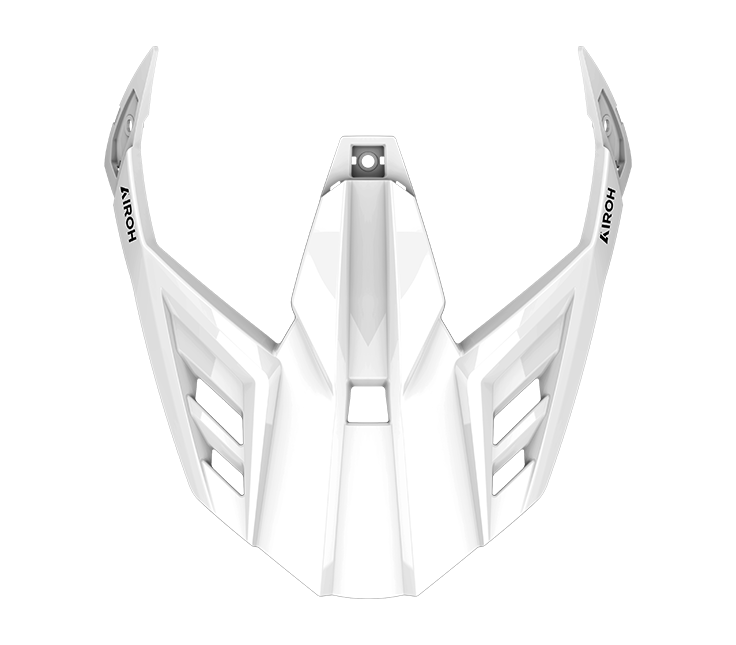 Frontino Bianco Lucido originale Airoh BA14F per casco Bandit, foto ufficiale del ricambio
