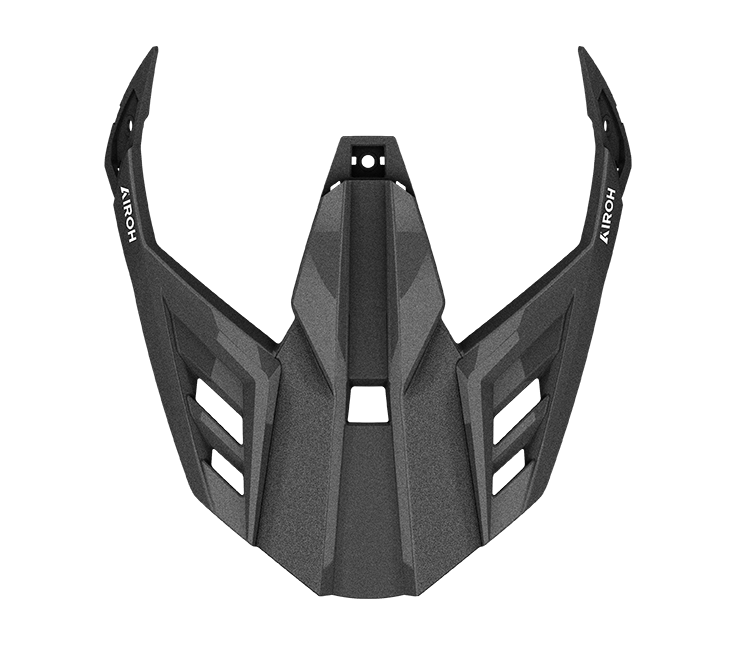 Frontino Grigio Scuro Lucido originale Airoh BA99F per casco Bandit, foto ufficiale del ricambio