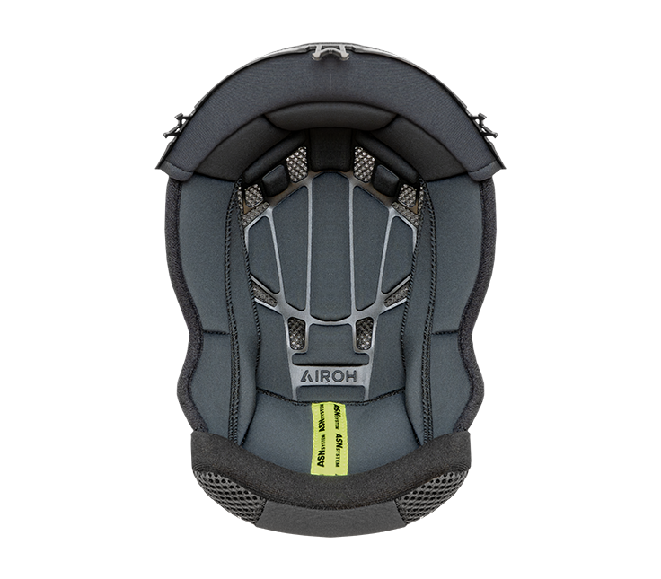 Cuffia interna originale Airoh BAC nera per casco Bandit, foto ufficiale del ricambio
