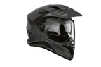 Airoh Bandit BADX-X Color Grigio Scuro Lucido visto di tre quarti dal lato destro, con frontino e visiera