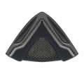 Paravento Mentoniera (Stop Wind) originale Airoh BAWINST, colore nero, per casco Bandit, foto ufficiale del ricambio