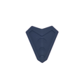 Bottone presa d'aria mentoniera Airoh 15PRN092N per casco Commander – cover in plastica nera opaca sagomata a punta, con tre feritoie
