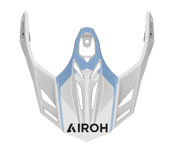 Frontino Skip Bianco originale Airoh CM2S81F per casco Commander 2, foto ufficiale del ricambio