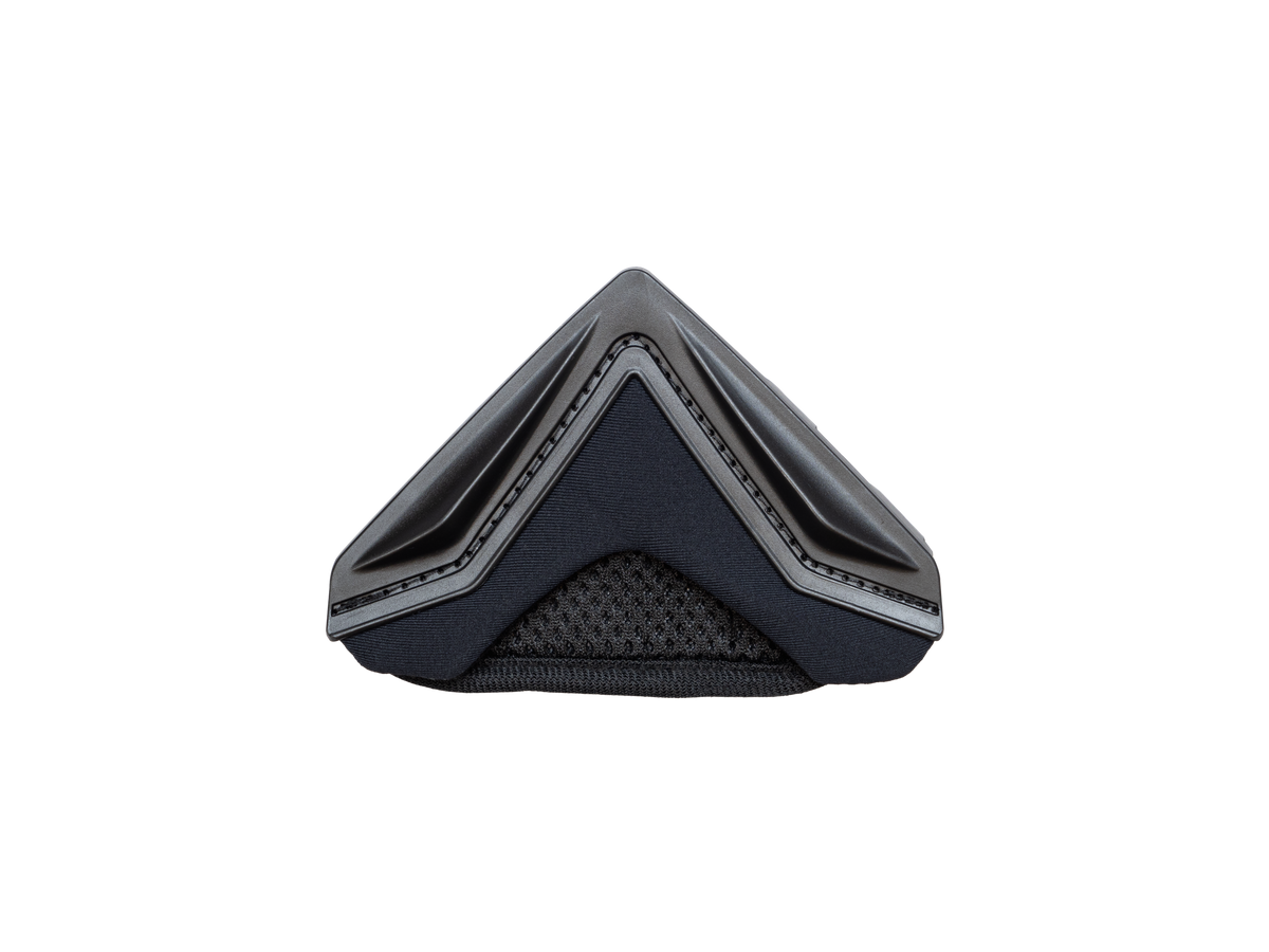 Paravento Mentoniera (Stop Wind) originale Airoh COM2WINST, colore nero, per casco Commander 2, foto ufficiale del ricambio
