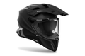 Airoh Commander 2 Color nero opaco casco adventure, tre quarti anteriore sinistra con frontino